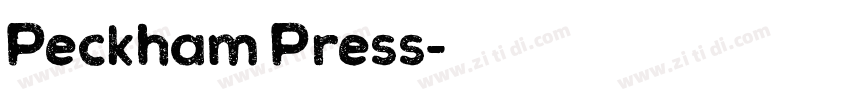 Peckham Press字体转换